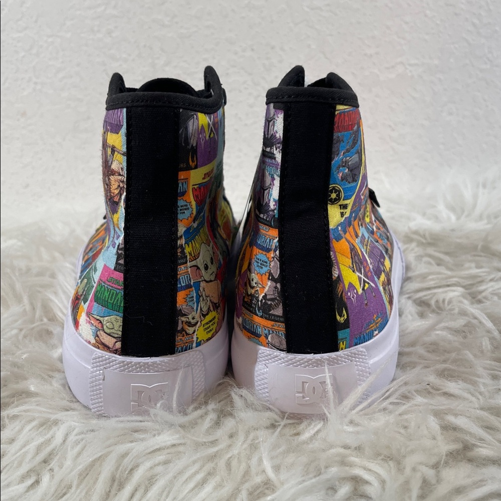 DC Star Wars Manual HI Unisex Black Canvas Skate Inspired Sneakers Shoes Size 8 - Picture 5 of 13